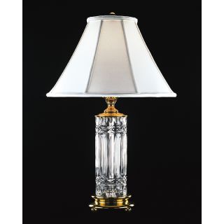 Waterford 1029473000 Polished Brass Crystal Table Lamp from the Kells Collection LightingDirect