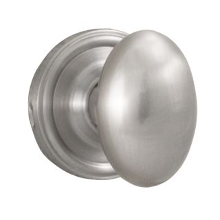 Weslock Julienne Single Dummy Door Knob With Oval Rosette From The Elegance  Collection, Satin Nickel