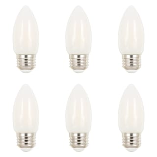 Westinghouse 5318020 Frost Pack of 6 6.5 Watt Dimmable B11 Medium E26 LED Bulbs 800 Lumens 2700K and 80CRI LightingDirect