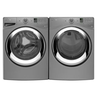 Stainless steel whirlpool sale washer and dryer