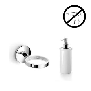 A thumbnail of the WS Bath Collections Noanta 53271+55006-G Polished Chrome / Frosted Glass