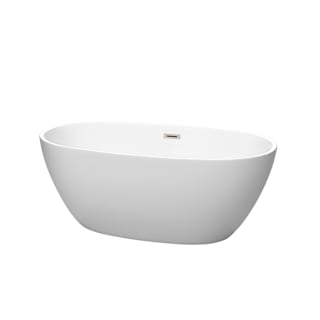 A thumbnail of the Wyndham Collection WCBTE306159 Matte White / Brushed Nickel Trim