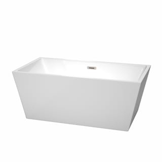 A thumbnail of the Wyndham Collection WCBTK151459 White / Brushed Nickel Trim