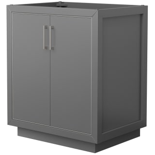 A thumbnail of the Wyndham Collection WCF1111-30S-CX-MXX Dark Gray / Brushed Nickel Hardware