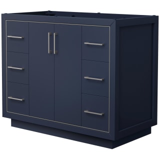 A thumbnail of the Wyndham Collection WCF1111-42S-CX-MXX Dark Blue / Brushed Nickel Hardware