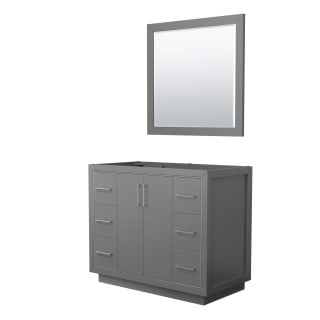A thumbnail of the Wyndham Collection WCF1111-42S-CX-M34 Dark Gray / Brushed Nickel Hardware