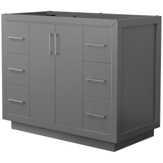 A thumbnail of the Wyndham Collection WCF1111-42S-CX-MXX Dark Gray / Brushed Nickel Hardware