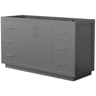 A thumbnail of the Wyndham Collection WCF1111-60S-CX-MXX Dark Gray / Brushed Nickel Hardware