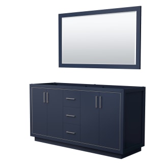 A thumbnail of the Wyndham Collection WCF1111-66D-CX-M58 Dark Blue / Brushed Nickel Hardware