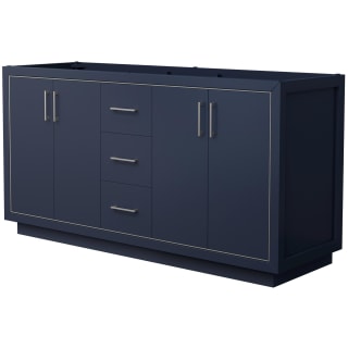 A thumbnail of the Wyndham Collection WCF1111-66D-CX-MXX Dark Blue / Brushed Nickel Hardware