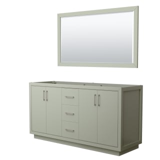 A thumbnail of the Wyndham Collection WCF1111-66D-CX-M58 Light Green / Brushed Nickel Hardware