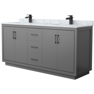 A thumbnail of the Wyndham Collection WCF1111-72D-NAT-MXX Dark Gray / Matte Black Hardware