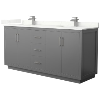 A thumbnail of the Wyndham Collection WCF111172D-QTZ-UNSMXX Dark Gray / Giotto Quartz Top / Brushed Nickel Hardware