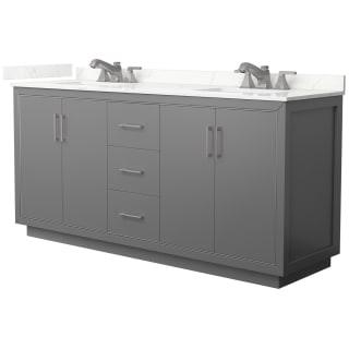 A thumbnail of the Wyndham Collection WCF111172D-QTZ-US3MXX Dark Gray / Giotto Quartz Top / Brushed Nickel Hardware