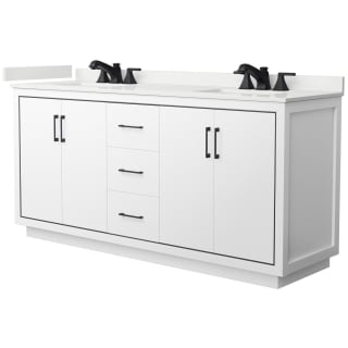 A thumbnail of the Wyndham Collection WCF111172D-QTZ-US3MXX White / White Quartz Top / Matte Black Hardware