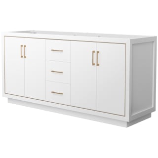 A thumbnail of the Wyndham Collection WCF1111-72D-CX-MXX White / Satin Bronze Hardware