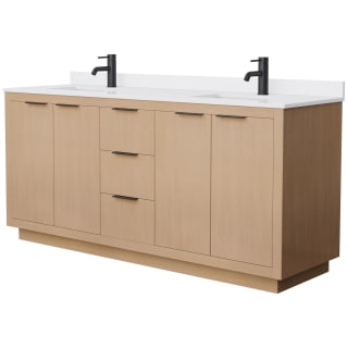 A thumbnail of the Wyndham Collection WCF282872D-VCA-UNSMXX Light Straw / White Cultured Marble Top / Matte Black Hardware