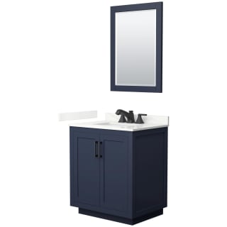 A thumbnail of the Wyndham Collection WCF292930S-QTZ-US3M24 Dark Blue / Giotto Quartz Top / Matte Black Hardware