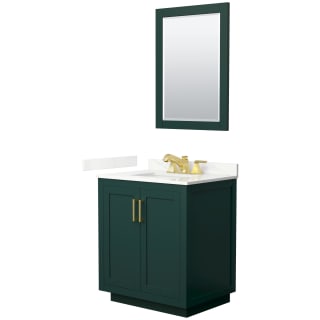 A thumbnail of the Wyndham Collection WCF292930S-QTZ-US3M24 Green / Giotto Quartz Top / Brushed Gold Hardware