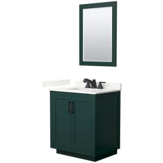 A thumbnail of the Wyndham Collection WCF292930S-QTZ-US3M24 Green / Giotto Quartz Top / Matte Black Hardware