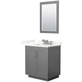 A thumbnail of the Wyndham Collection WCF292930S-QTZ-US3M24 Dark Gray / Giotto Quartz Top / Brushed Nickel Hardware