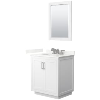 A thumbnail of the Wyndham Collection WCF292930S-QTZ-US3M24 White / Giotto Quartz Top / Brushed Nickel Hardware