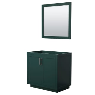 A thumbnail of the Wyndham Collection WCF2929-36S-CX-M34 Green / Brushed Nickel Hardware