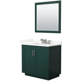 A thumbnail of the Wyndham Collection WCF292936S-QTZ-US3M34 Green / Giotto Quartz Top / Brushed Nickel Hardware