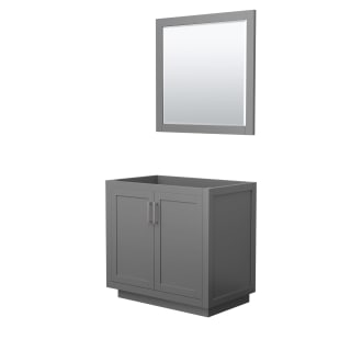 A thumbnail of the Wyndham Collection WCF2929-36S-CX-M34 Dark Gray / Brushed Nickel Hardware