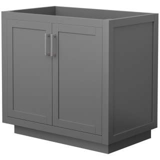 A thumbnail of the Wyndham Collection WCF2929-36S-CX-MXX Dark Gray / Brushed Nickel Hardware