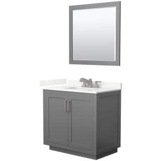 A thumbnail of the Wyndham Collection WCF292936S-QTZ-US3M34 Dark Gray / Giotto Quartz Top / Brushed Nickel Hardware