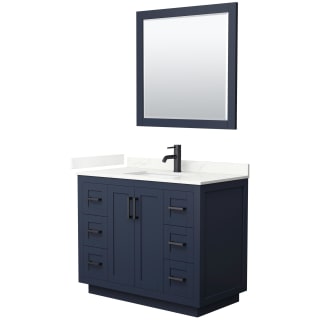 A thumbnail of the Wyndham Collection WCF292942S-QTZ-UNSM34 Dark Blue / Giotto Quartz Top / Matte Black Hardware