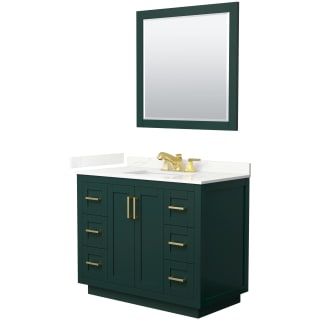 A thumbnail of the Wyndham Collection WCF292942S-QTZ-US3M34 Green / Giotto Quartz Top / Brushed Gold Hardware