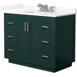 A thumbnail of the Wyndham Collection WCF292942S-QTZ-US3MXX Green / Giotto Quartz Top / Brushed Nickel Hardware