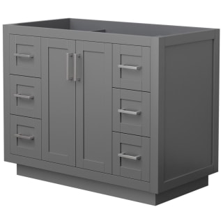 A thumbnail of the Wyndham Collection WCF2929-42S-CX-MXX Dark Gray / Brushed Nickel Hardware