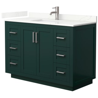 A thumbnail of the Wyndham Collection WCF292948S-QTZ-UNSMXX Green / Giotto Quartz Top / Brushed Nickel Hardware