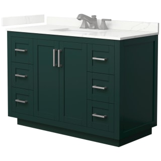 A thumbnail of the Wyndham Collection WCF292948S-QTZ-US3MXX Green / Giotto Quartz Top / Brushed Nickel Hardware