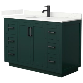 A thumbnail of the Wyndham Collection WCF292948S-QTZ-UNSMXX Green / Giotto Quartz Top / Matte Black Hardware