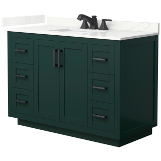 A thumbnail of the Wyndham Collection WCF292948S-QTZ-US3MXX Green / Giotto Quartz Top / Matte Black Hardware