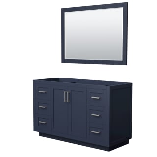 A thumbnail of the Wyndham Collection WCF2929-54S-CX-M46 Dark Blue / Brushed Nickel Hardware