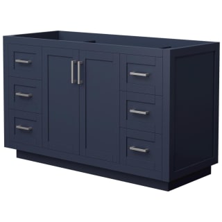 A thumbnail of the Wyndham Collection WCF2929-54S-CX-MXX Dark Blue / Brushed Nickel Hardware