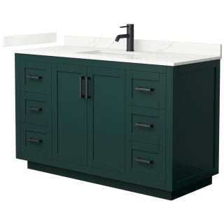 A thumbnail of the Wyndham Collection WCF292954S-QTZ-UNSMXX Green / Giotto Quartz Top / Matte Black Hardware