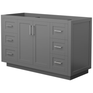 A thumbnail of the Wyndham Collection WCF2929-54S-CX-MXX Dark Gray / Brushed Nickel Hardware