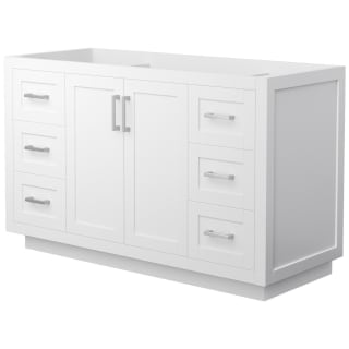 A thumbnail of the Wyndham Collection WCF2929-54S-CX-MXX White / Brushed Nickel Hardware