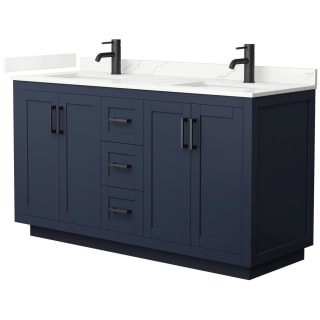 A thumbnail of the Wyndham Collection WCF292960D-QTZ-UNSMXX Dark Blue / Giotto Quartz Top / Matte Black Hardware