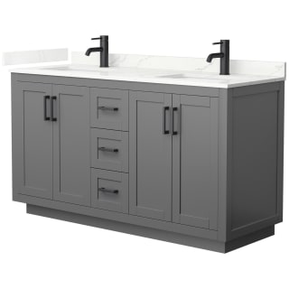 A thumbnail of the Wyndham Collection WCF292960D-QTZ-UNSMXX Dark Gray / Giotto Quartz Top / Matte Black Hardware