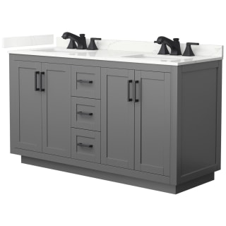 A thumbnail of the Wyndham Collection WCF292960D-QTZ-US3MXX Dark Gray / Giotto Quartz Top / Matte Black Hardware