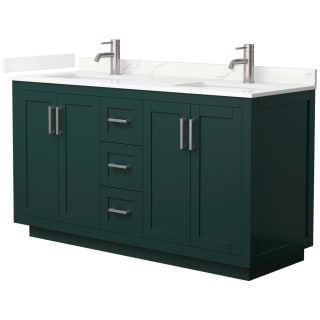 A thumbnail of the Wyndham Collection WCF292960D-QTZ-UNSMXX Green / Giotto Quartz Top / Brushed Nickel Hardware