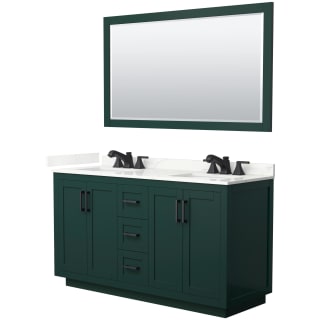 A thumbnail of the Wyndham Collection WCF292960D-QTZ-US3M58 Green / Giotto Quartz Top / Matte Black Hardware