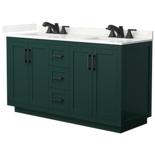 A thumbnail of the Wyndham Collection WCF292960D-QTZ-US3MXX Green / Giotto Quartz Top / Matte Black Hardware